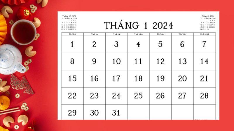 1 năm có bao nhiêu tuần 2024? Chi tiết số ngày, tuần, quý năm 2024