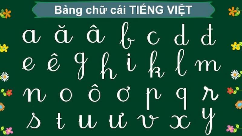 Bảng chữ cái Tiếng Việt chuẩn theo Bộ GD & ĐT mới nhất