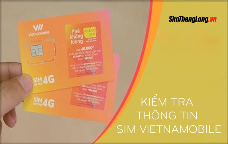 3 Cách kiểm tra thông tin sim Vietnamobile, quá đơn giản!