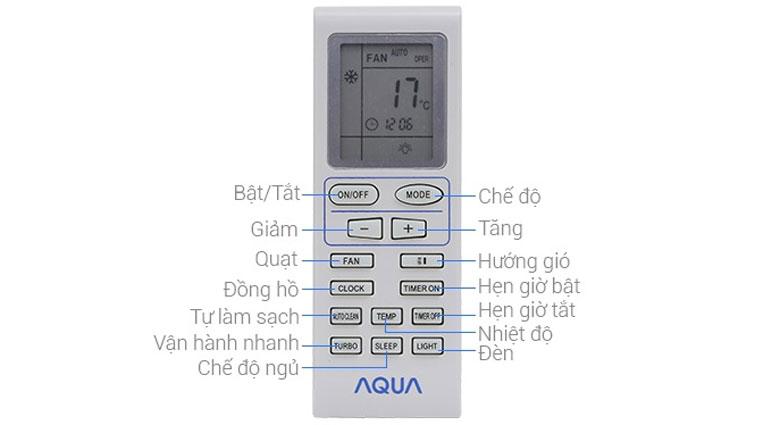 Chi tiết cách sử dụng điều khiển điều hòa Aqua hiệu quả, bền bỉ