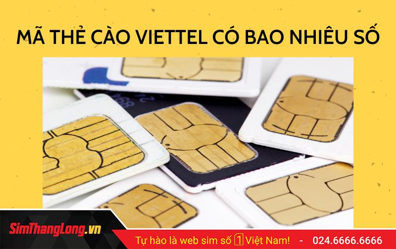 Mã thẻ cào Viettel có bao nhiêu số? Hướng dẫn nạp thẻ Viettel