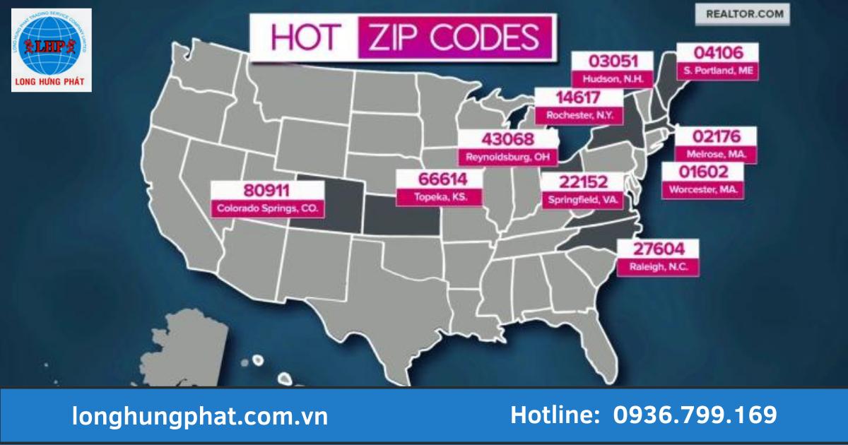 Mã Zip Hoa Kỳ (US) – Tìm mã Zip New York, Alabama, California