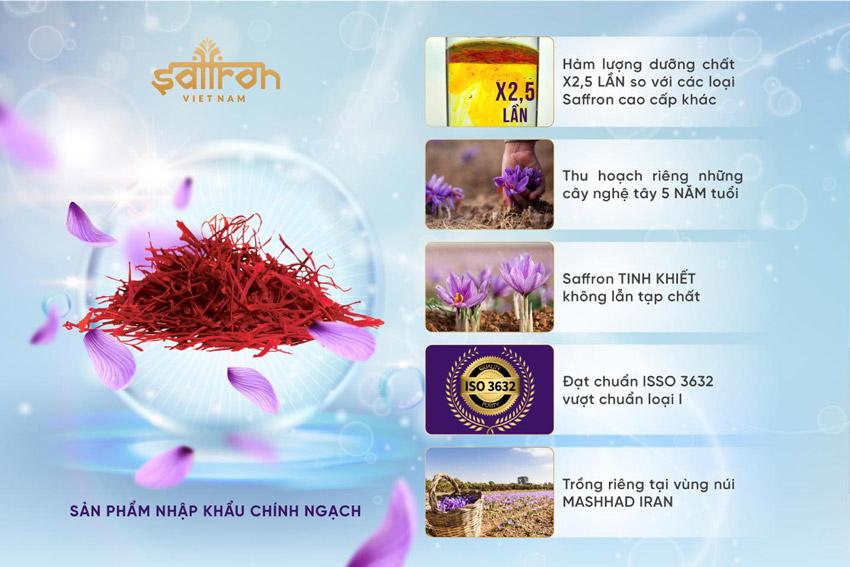 Saffron SALAM 1Gr – Nhụy hoa nghệ tây 5 năm tuổi chuẩn Organic