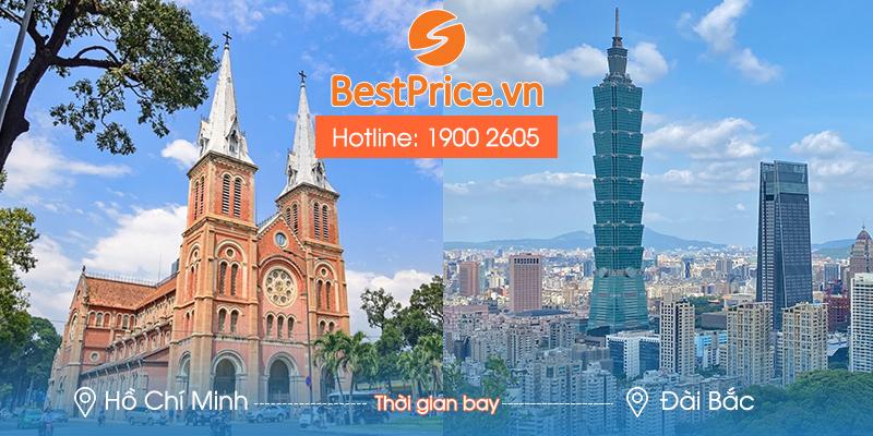 Thời gian bay từ Hồ Chí Minh đến Taipei mất bao lâu?