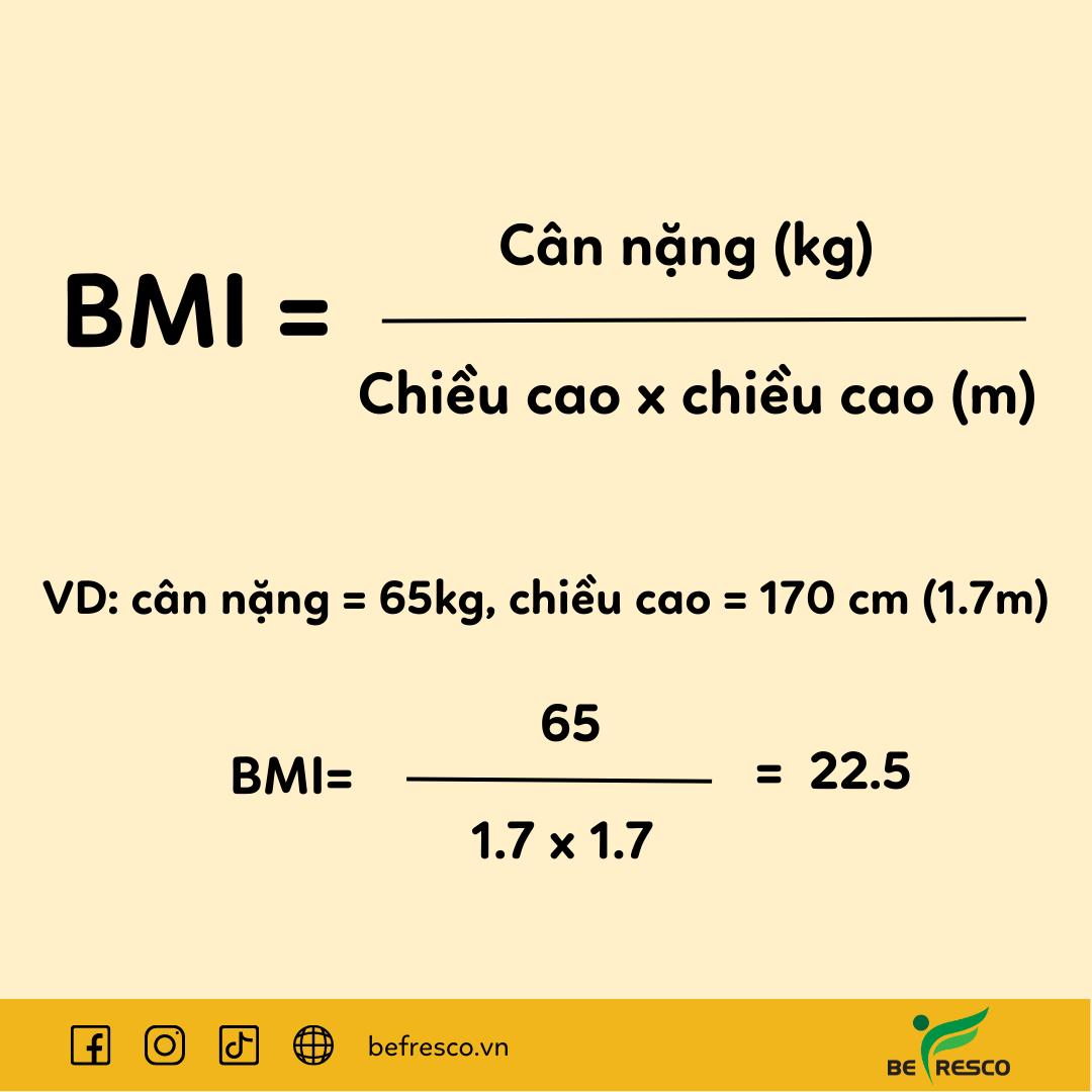 CÁCH TÍNH CHỈ SỐ BMI, BMR, TDEE
