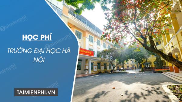 Học phí Đại học Hà Nội trong năm học 2023 - 2024