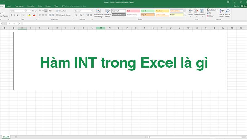 Hàm INT trong Excel và 7 vận dụng nâng cao