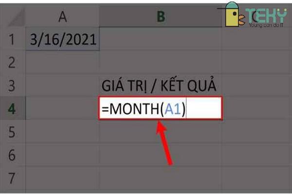 Hướng dẫn sử dụng hàm Month trong Excel đơn giản nhất
